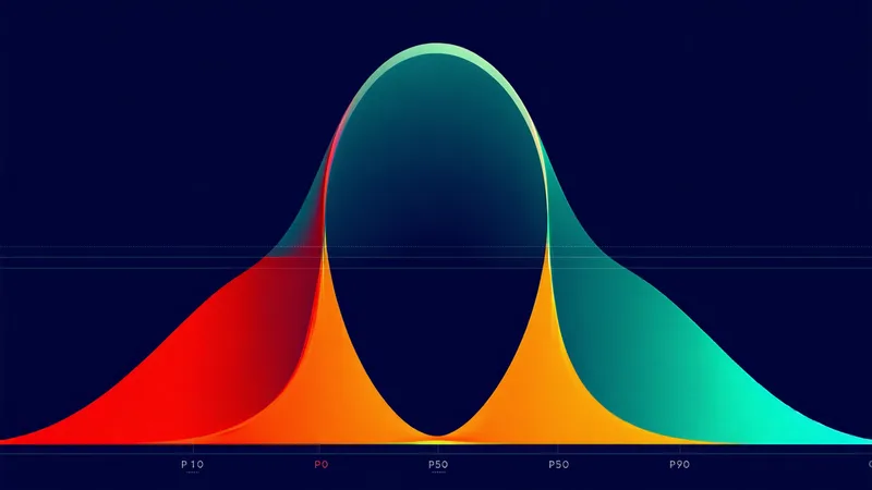 P10 P50 P90 yield probability distribution chart for commodity trading